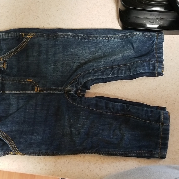 Old Navy Unisex Jean Overalls for Baby - Picture 3 of 4